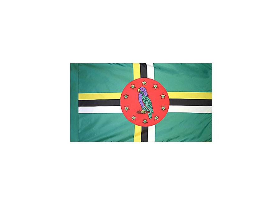 Dominica Flag with Polesleeve