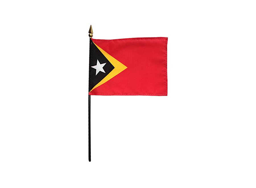 East Timor Stick Flag 4x6 in