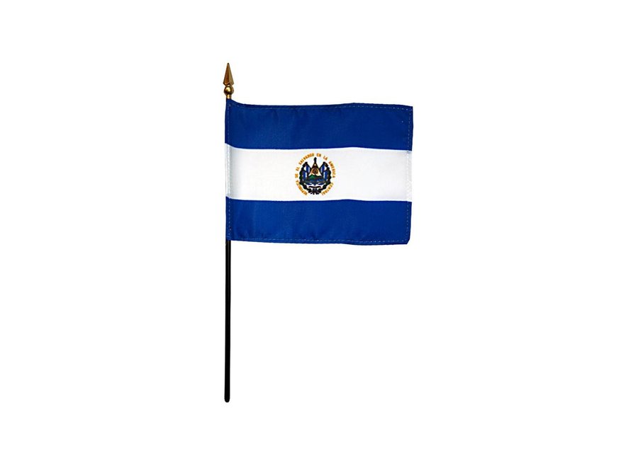 El Salvador Stick Flag