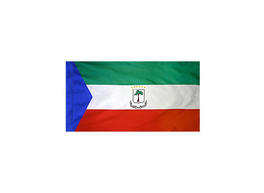 Equatorial Guinea Flag with Polesleeve