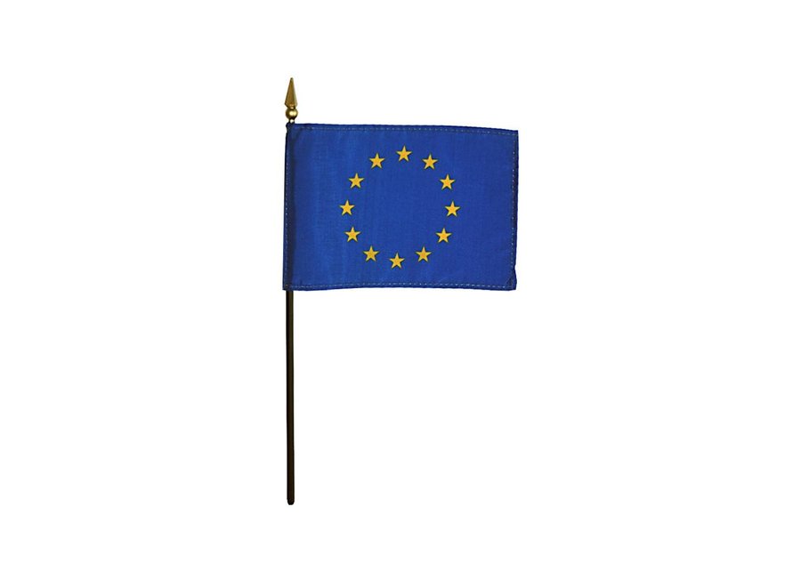 European Union Stick Flag 4x6 in
