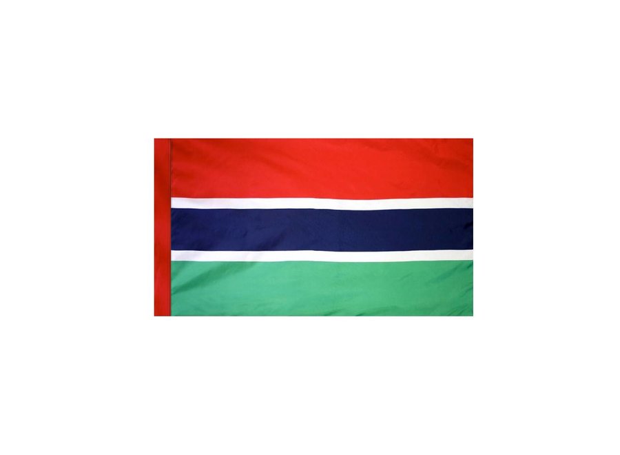 Gambia Flag with Polesleeve