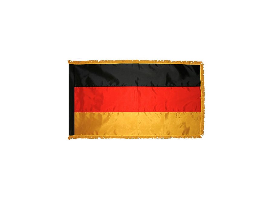 Germany Flag  with Polesleeve & Fringe