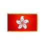 Hong Kong Flag with Polesleeve & Fringe