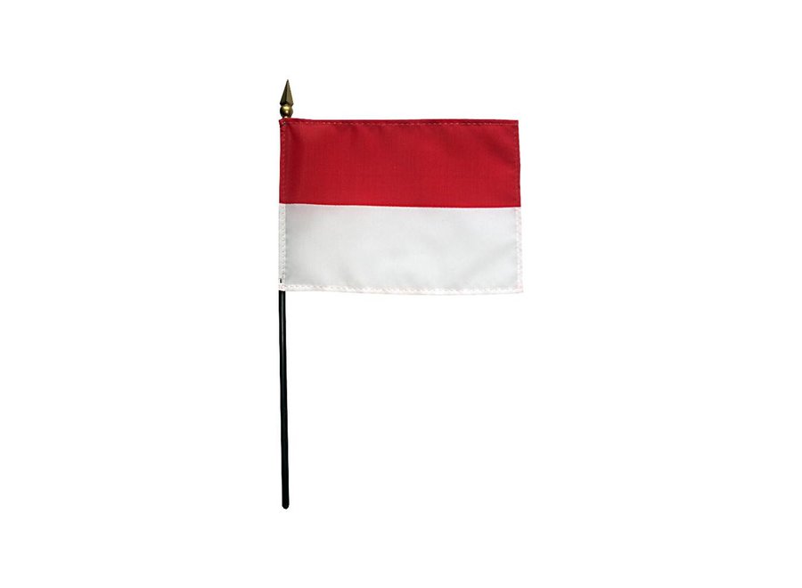 Indonesia Stick Flag 4x6 in