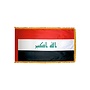 Iraq Flag with Polesleeve & Fringe
