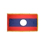 Laos Flag with Polesleeve & Fringe