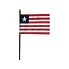 Liberia Stick Flag 4x6 in