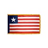 Liberia Flag with Polesleeve & Fringe