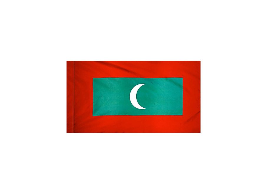 Maldives Flag with Polesleeve