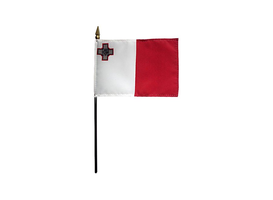 Malta Stick Flag 4x6 in