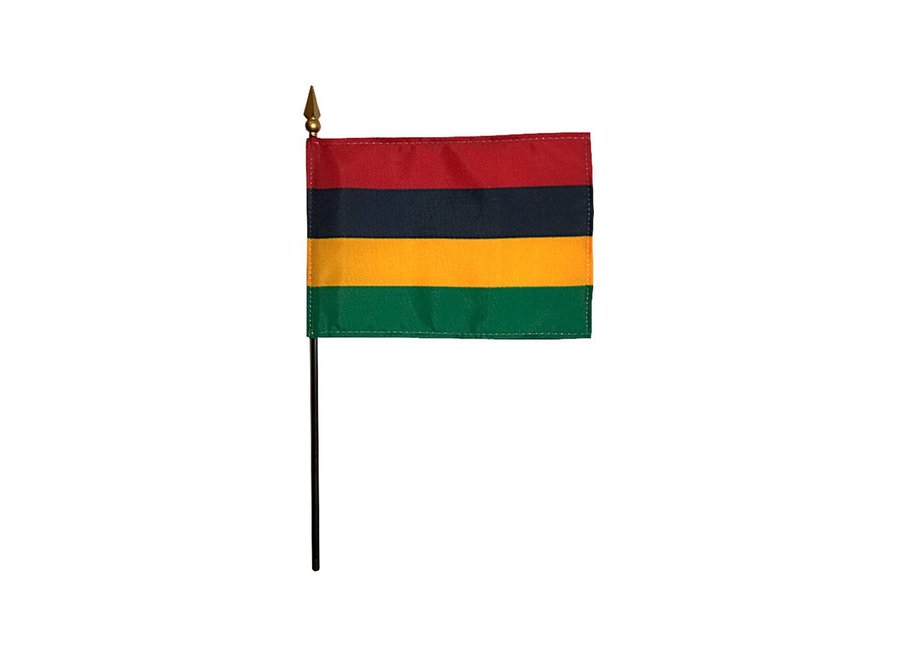 Mauritius Stick Flag 4x6 in