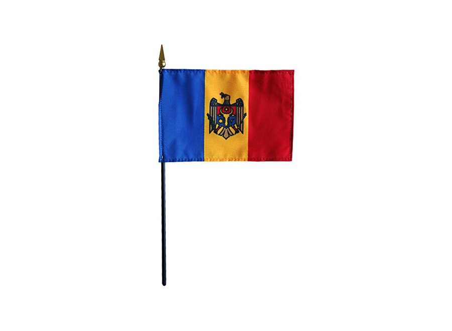 Moldova Stick Flag 4x6 in