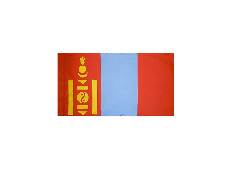 Mongolia Flag with Polesleeve