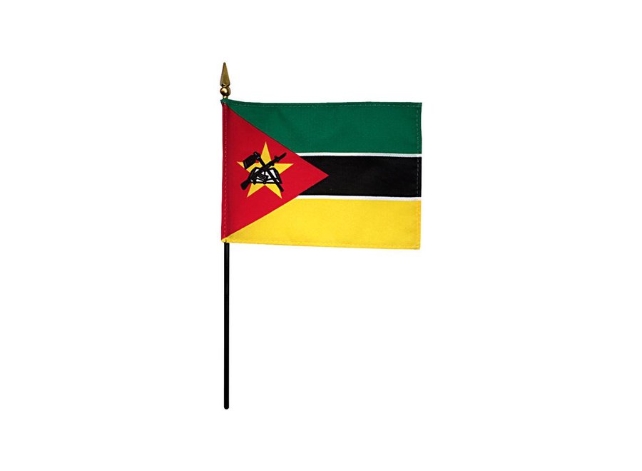 Mozambique Stick Flag 4x6 in