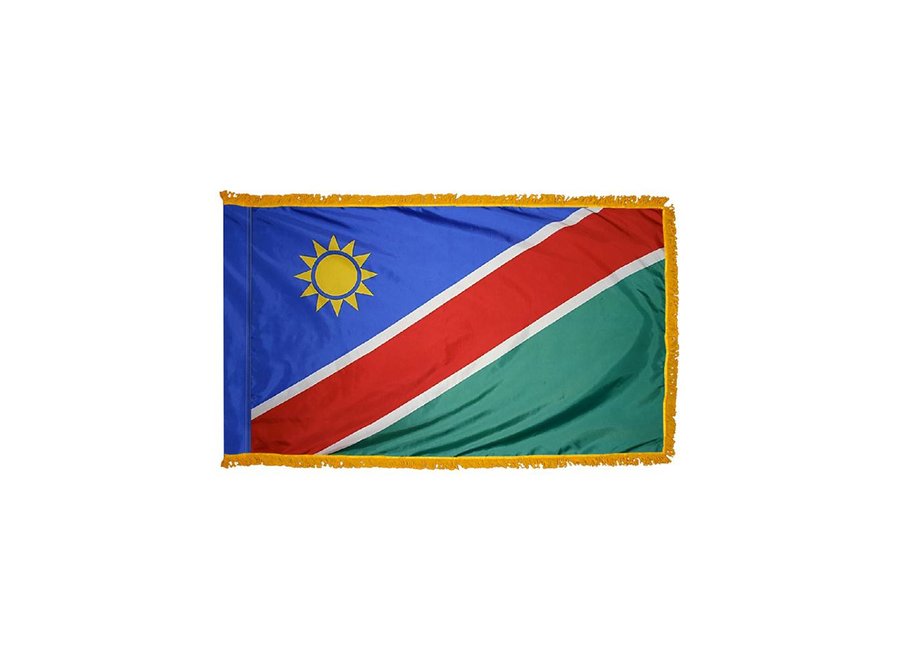 Namibia Flag with Polesleeve & Fringe