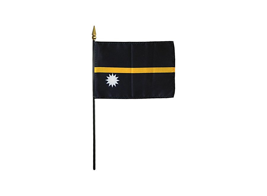 Nauru Stick Flag 4x6 in