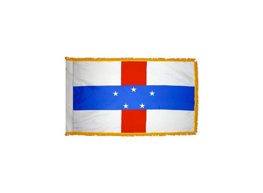 Netherlands Antilles Flag with Polesleeve & Fringe