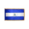 Nicaragua Flag with Polesleeve & Fringe