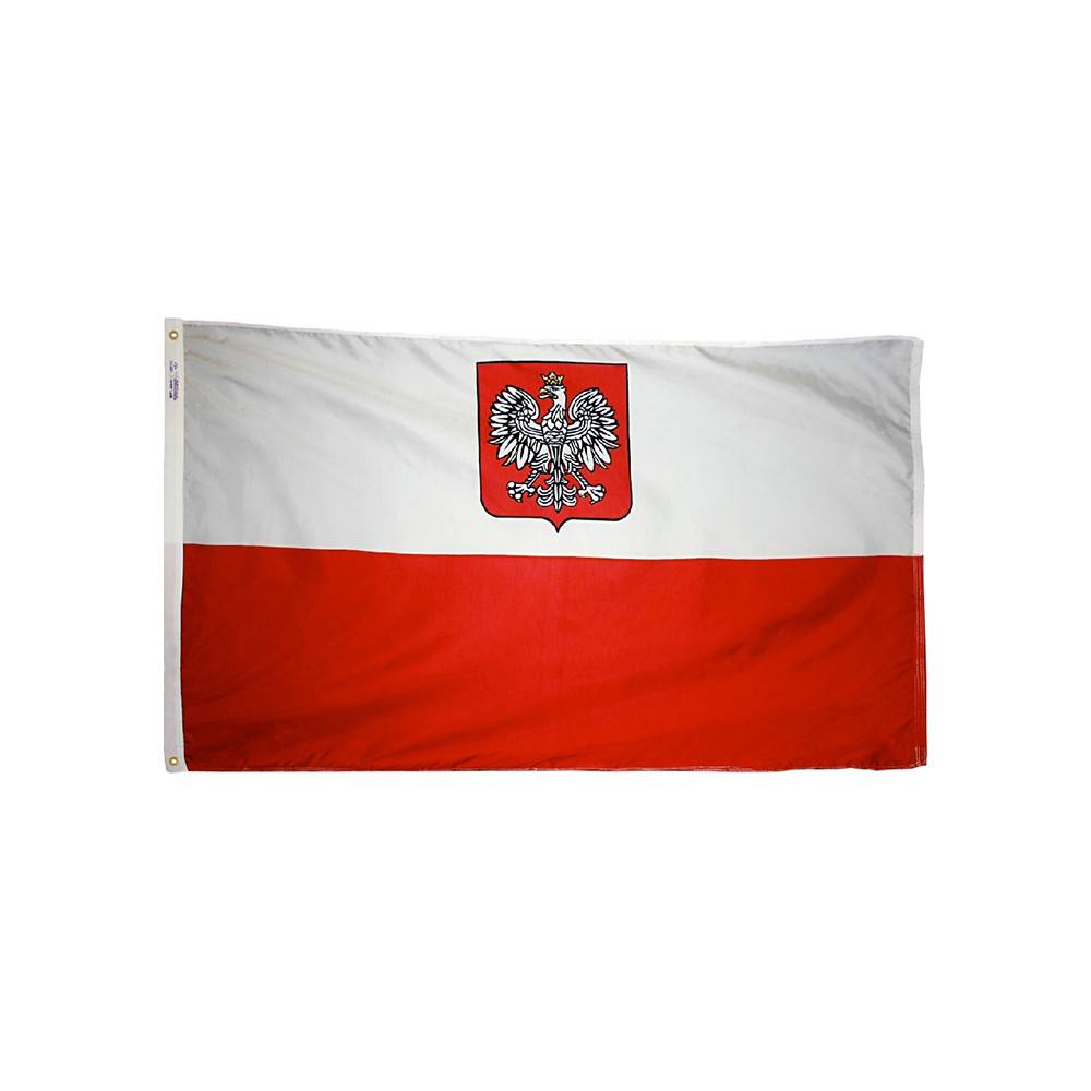 Poland Flag with Eagle
