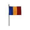 Romania Stick Flag 4x6 in