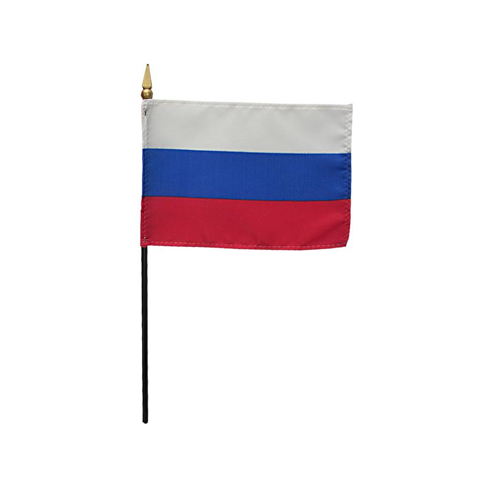 Russia Stick Flag 8x12