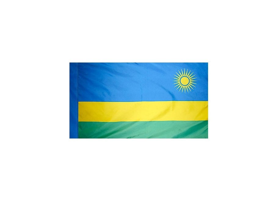 Rwanda Flag with Polesleeve