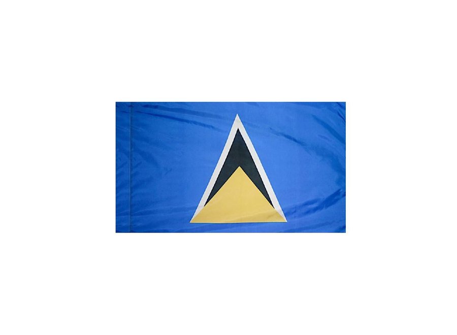 Saint Lucia Flag with Polesleeve