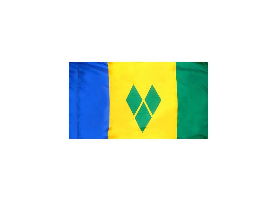 Saint Vincent & the Grenadines Flag with Polesleeve