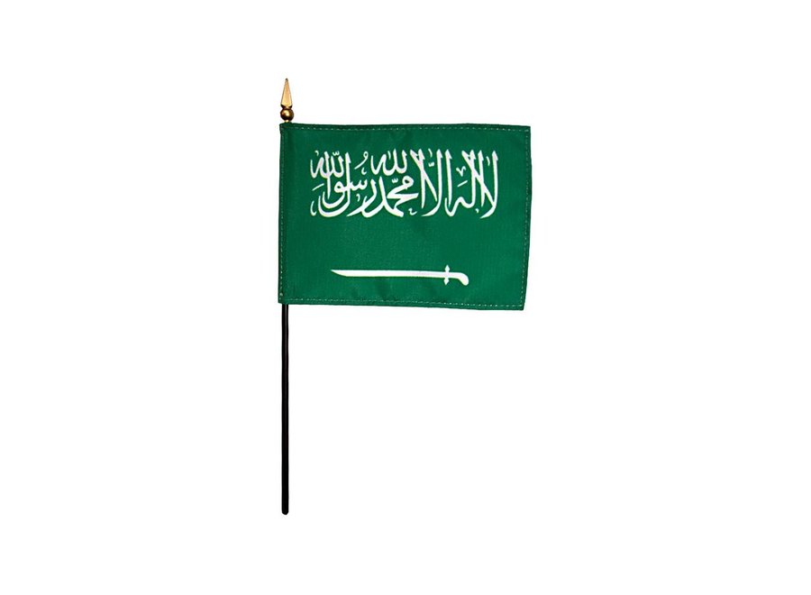 Saudi Arabia Stick Flag 4x6 in