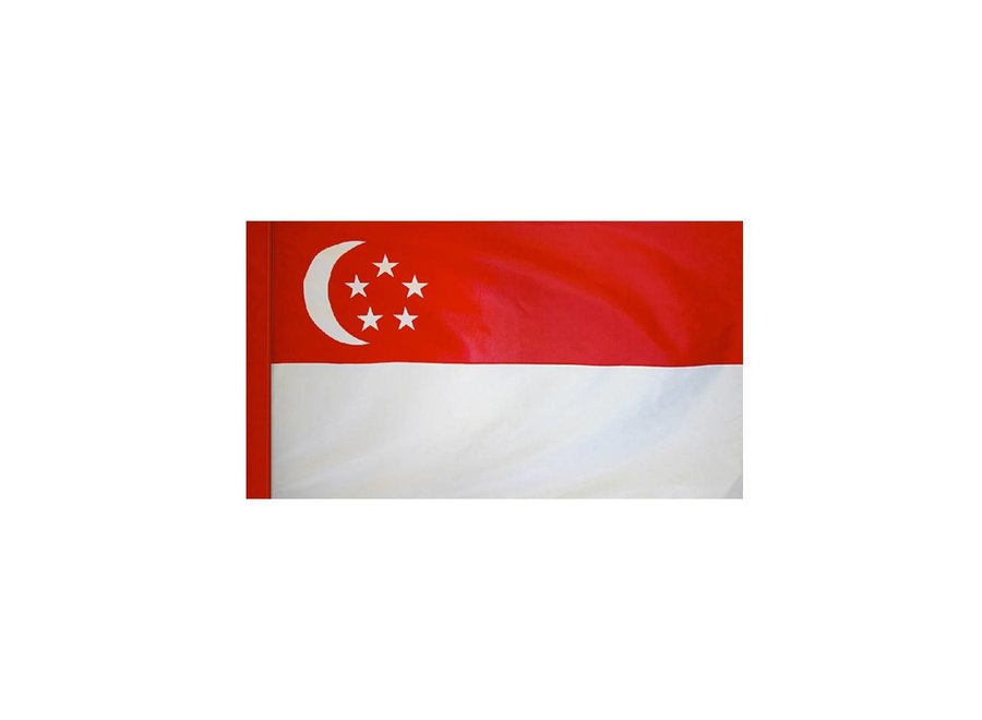 Singapore Flag with Polesleeve