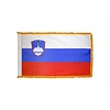 Slovenia Flag with Polesleeve & Fringe