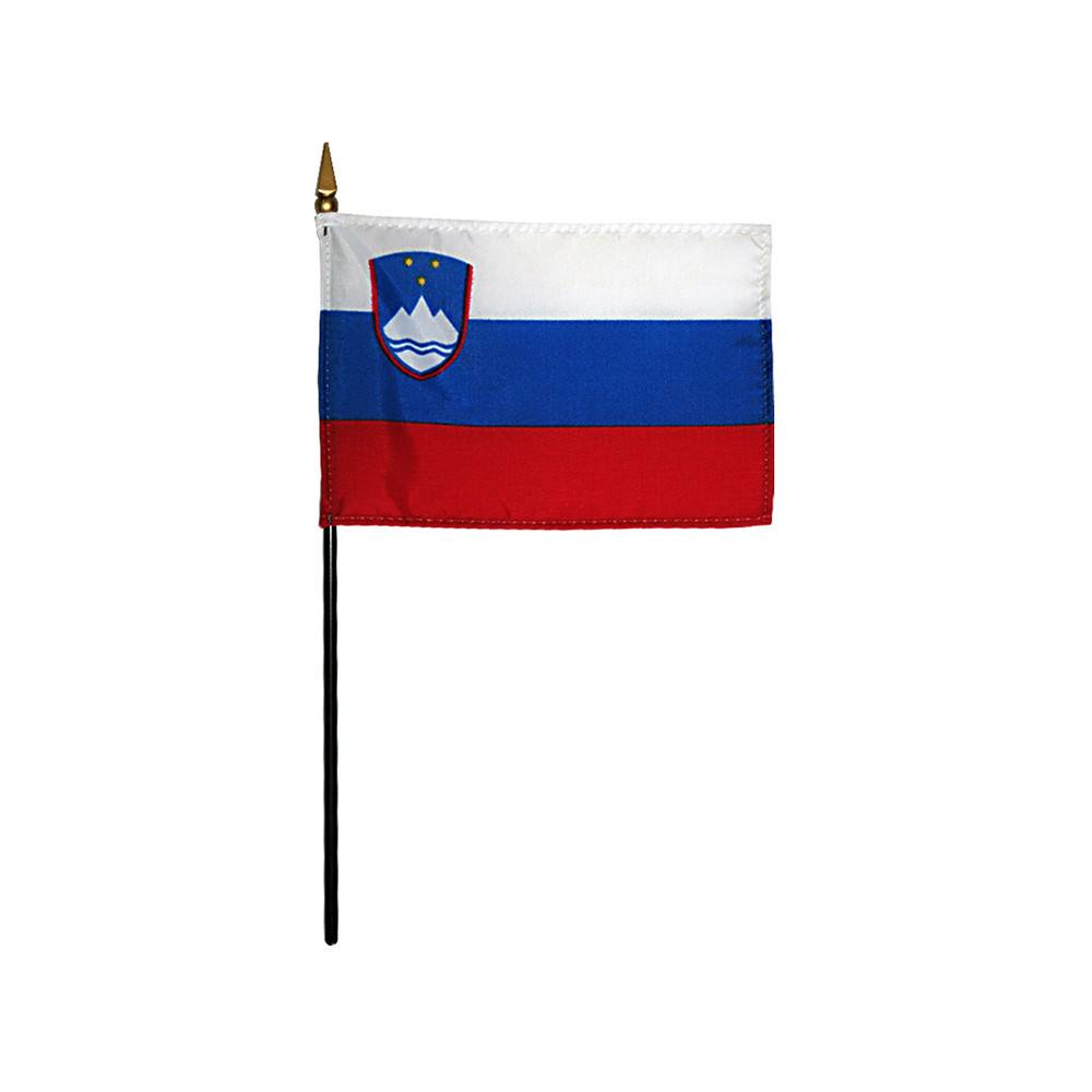 Slovenia Stick Flag 4x6 in