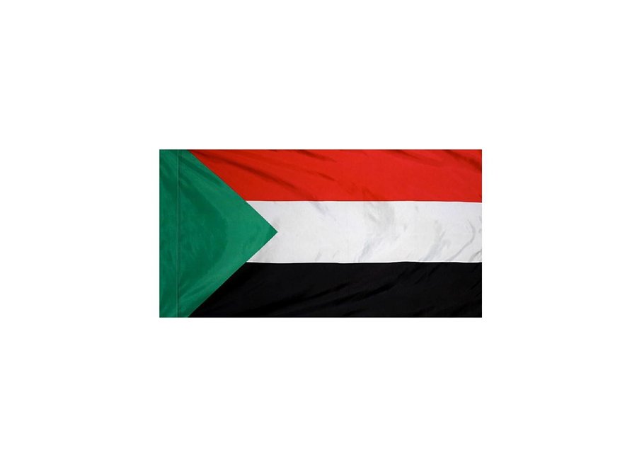 Sudan Flag with Polesleeve