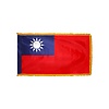 Taiwan Flag with Polesleeve & Fringe