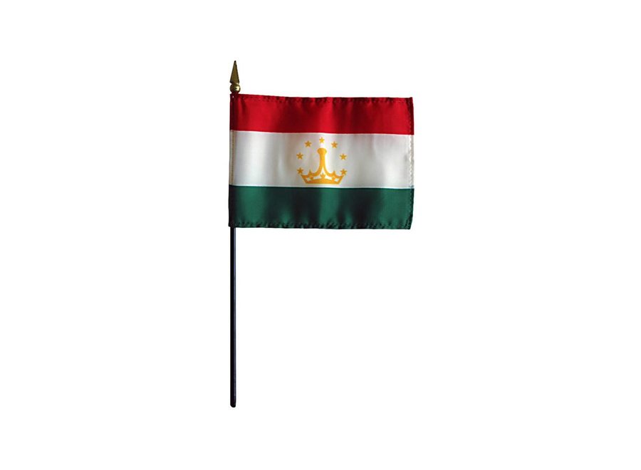 Tajikistan Stick Flag 4x6 in