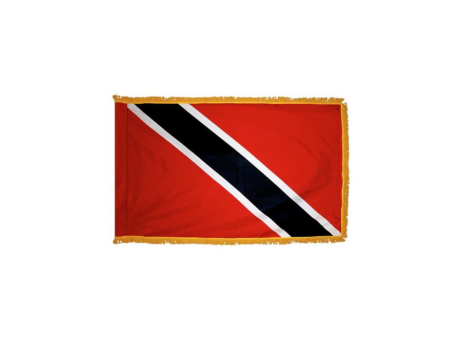 Trinidad & Tobago Flag with Polesleeve & Fringe