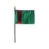 Turkmenistan Stick Flag 4x6 in