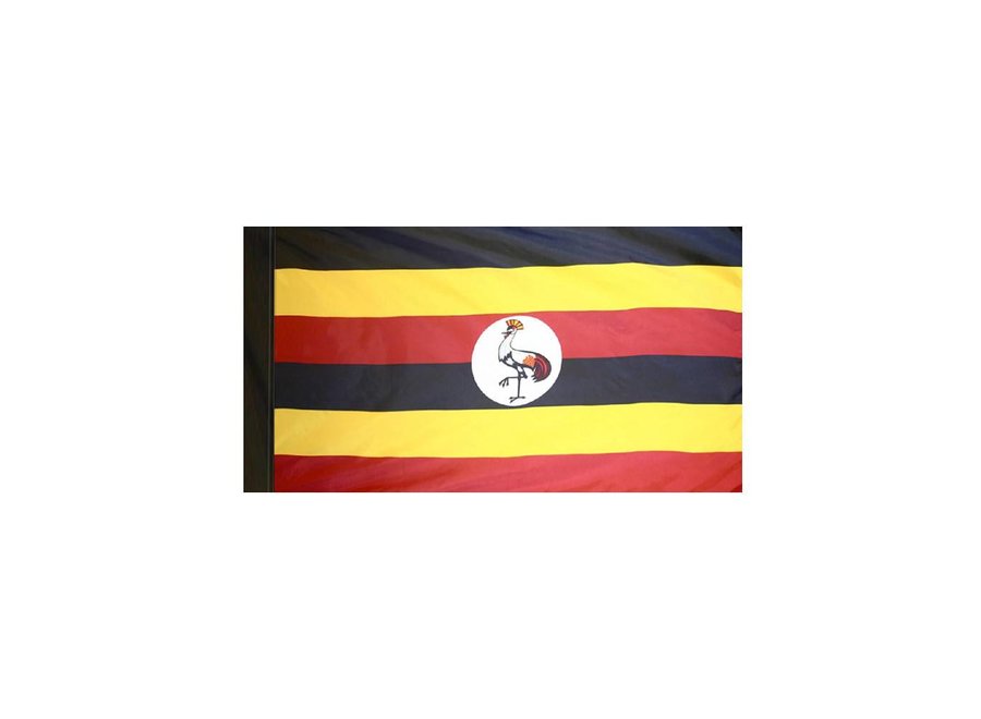 Uganda Flag with Polesleeve