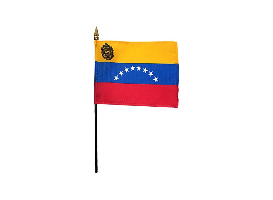 Venezuela Stick Flag 4x6 in