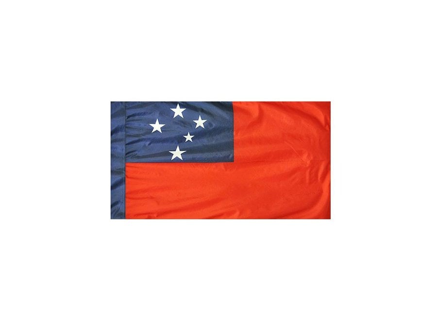 Western Samoa Flag with Polesleeve