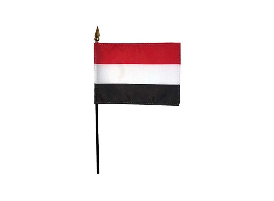 Yemen Stick Flag 4x6 in