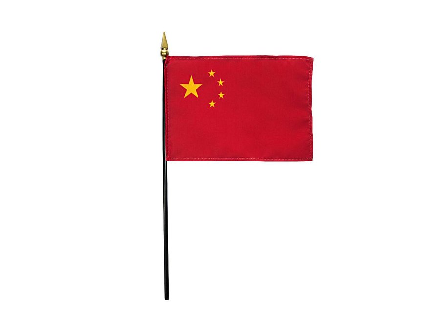 China Stick Flag 4x6 in