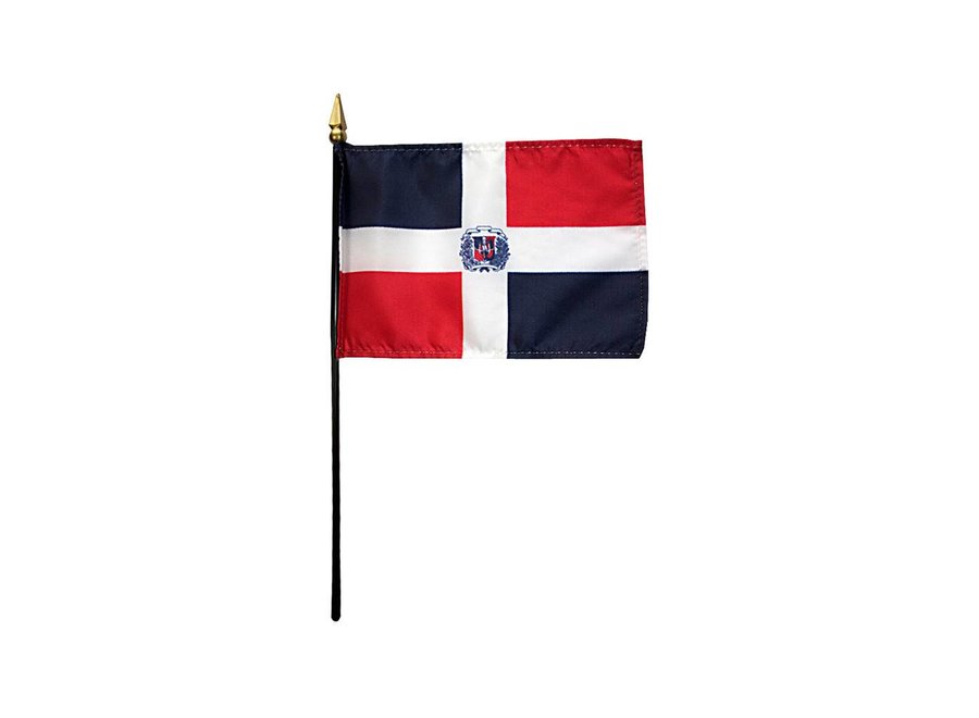 Dominican Republic Stick Flag