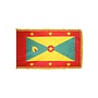Grenada Flag with Polesleeve & Fringe