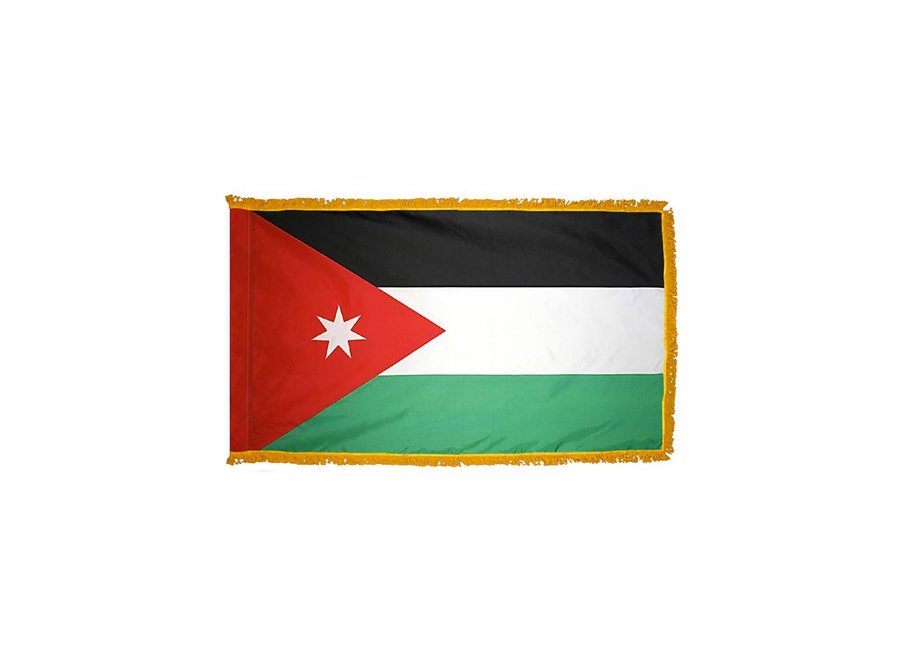 Jordan Flag with Polesleeve & Fringe