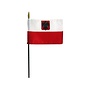 Poland Flag with Eagle Stick Flag