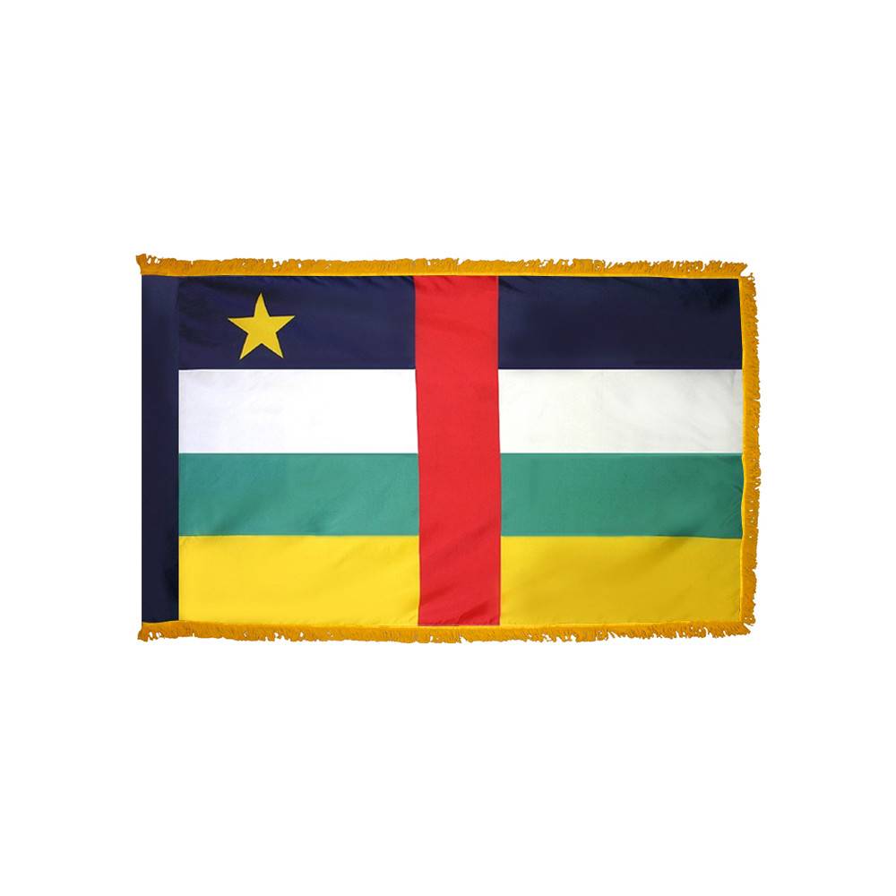 Central African Republic Flag Indoor And Parade With Polesleeve
