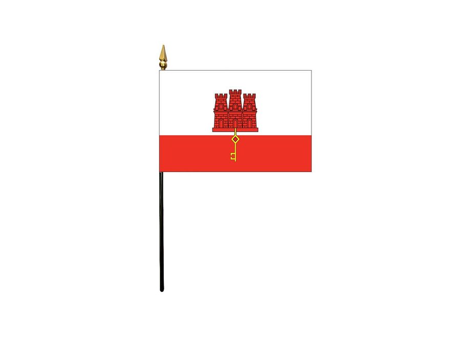 Gibraltar Stick Flag 4x6 in