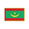 Mauritania Flag with Polesleeve & Fringe